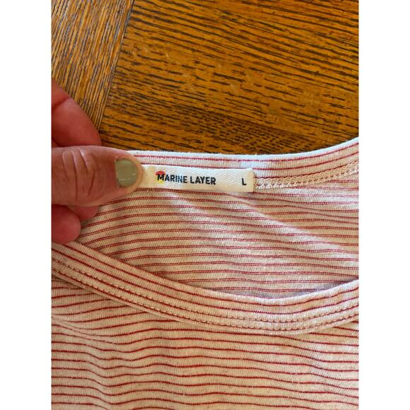 Marine Layer Chambray pocket tee L - Picture 3 of 7